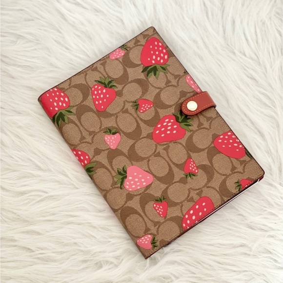Coach | Office | Coach Notebook In Signature Canvas With Wild ...